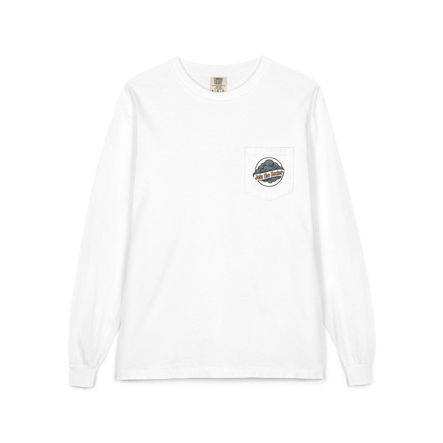 Cloud Pack Society Long Sleeve Pocket Tee — Mountain Logo Outdoor Shirt