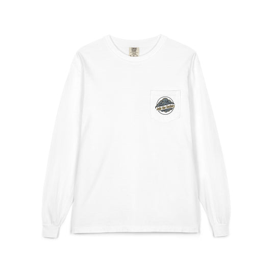 Cloud Pack Society Long Sleeve Pocket Tee — Mountain Logo Outdoor Shirt