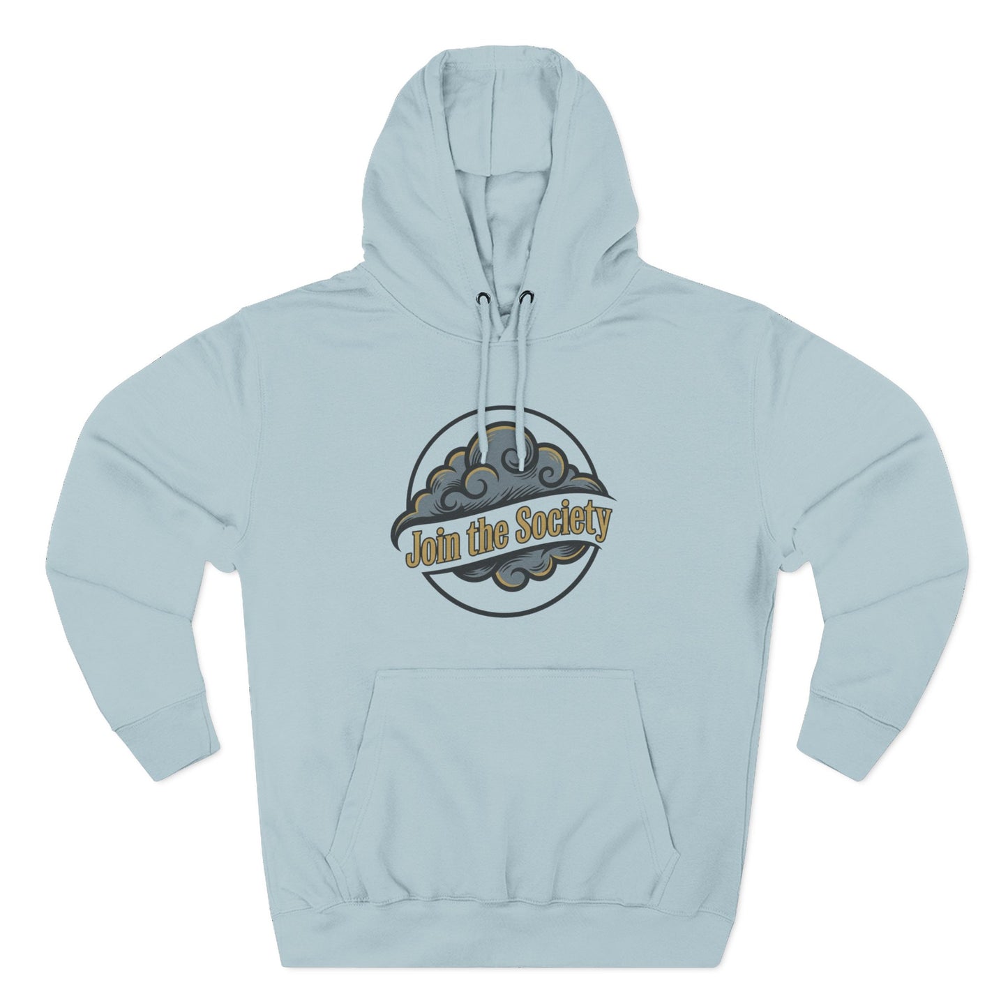 Join the Society Cloud Pack Hoodie — Retro Cloud Graphic Pullover