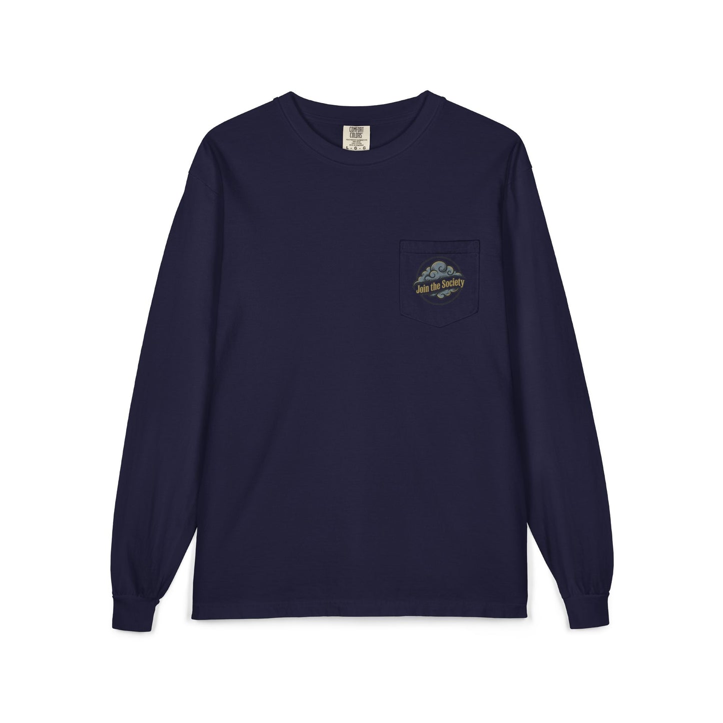 Cloud Pack Society Long Sleeve Pocket Tee — Mountain Logo Outdoor Shirt
