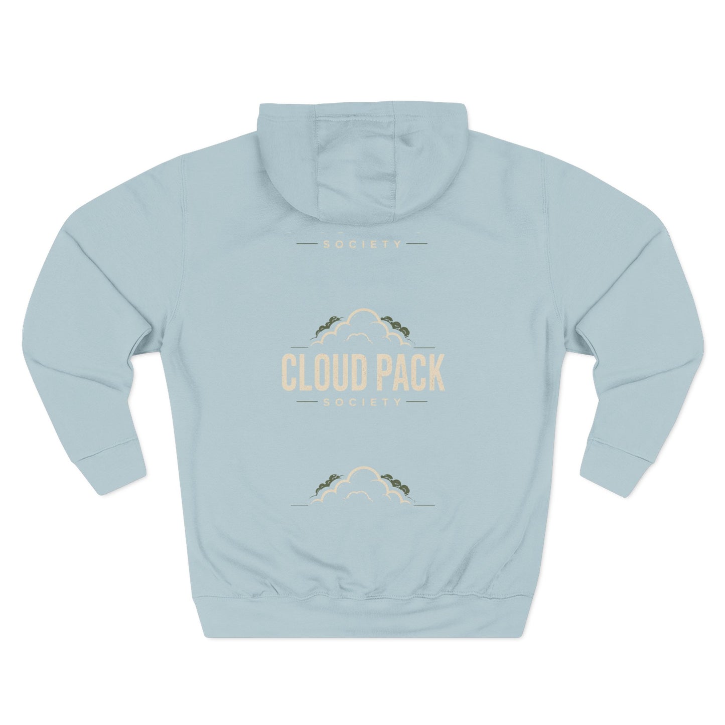 Join the Society Cloud Pack Hoodie — Retro Cloud Graphic Pullover