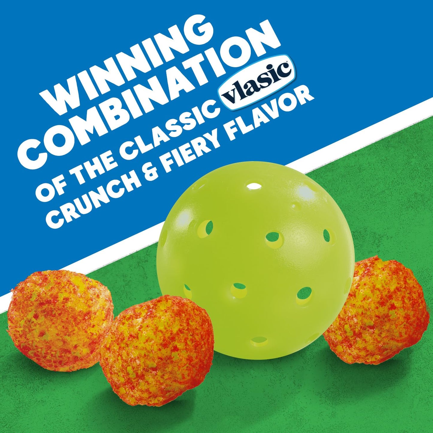 Vlasic Pickle Balls, Puffs de maíz con sabor a pepinillo picante y eneldo, regalos de pickleball, 6.5 onzas