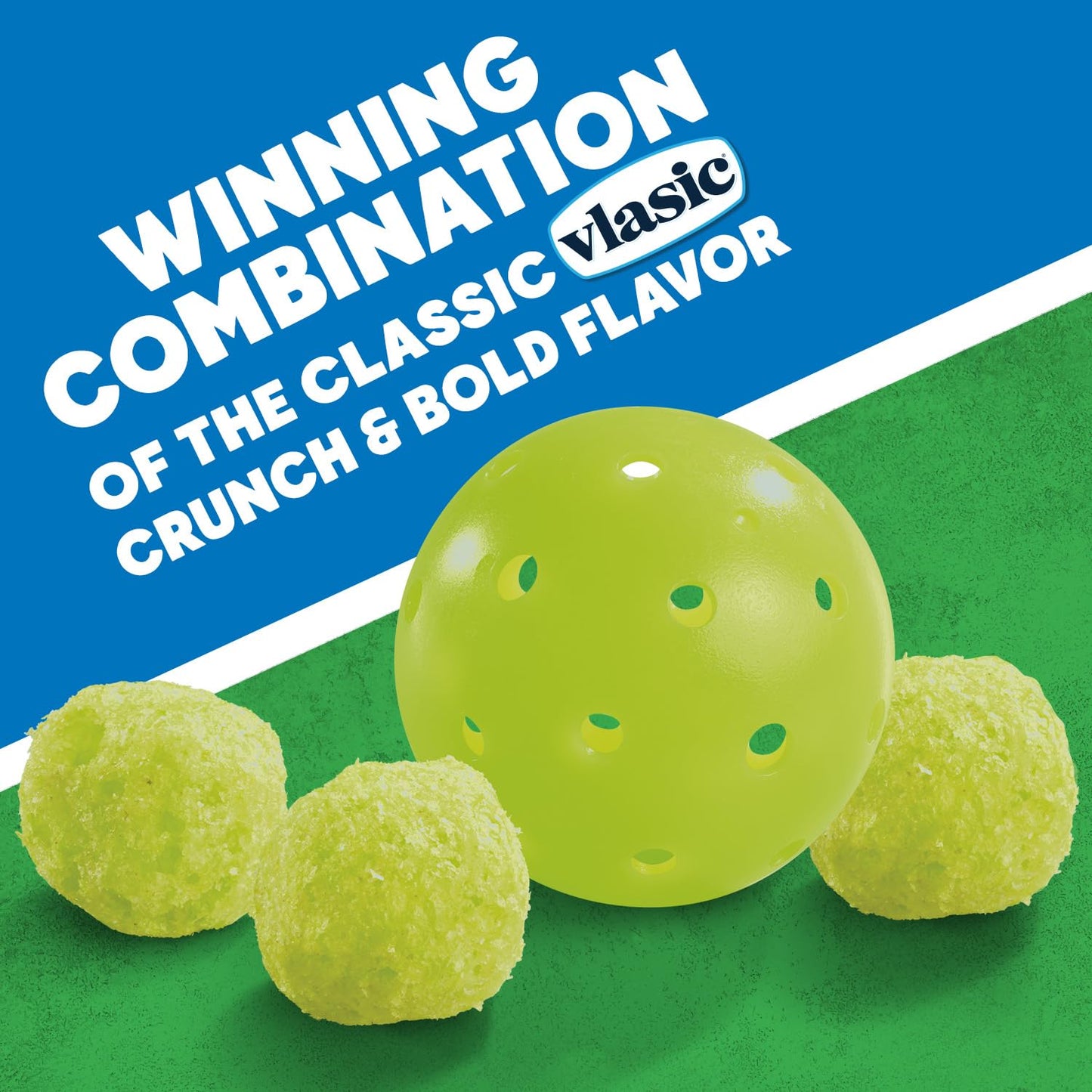 Vlasic Pickle Balls, Puffs de maíz con sabor a pepinillo picante y eneldo, regalos de pickleball, 6.5 onzas
