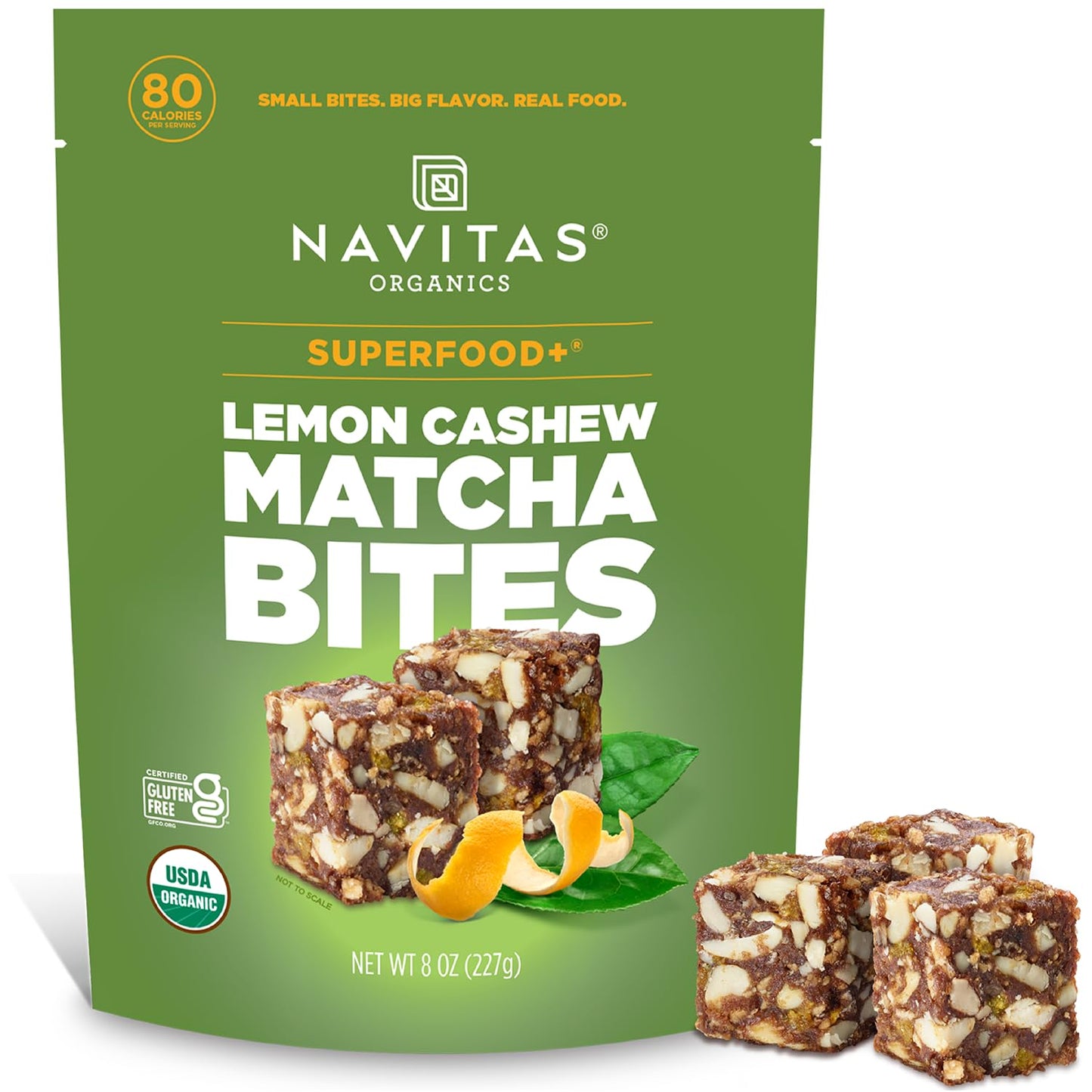 Navitas Organics Chocolate Brownie Superfood+ BITES – Power Snacks – All Natural Plant Based – Clean Energy & Nutrition – USDA Organic, Non GMO, Gluten Free, Kosher, Vegan (8oz. Bag 11 Servings)
