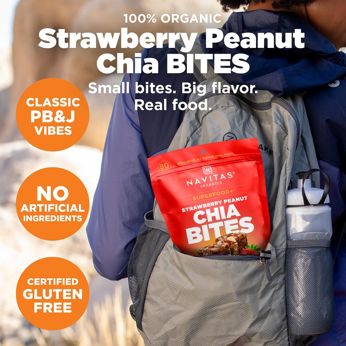 Navitas Organics Chocolate Brownie Superfood+ BITES – Power Snacks – All Natural Plant Based – Clean Energy & Nutrition – USDA Organic, Non GMO, Gluten Free, Kosher, Vegan (8oz. Bag 11 Servings)